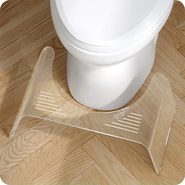 Acrylic Toilet Stool Potty Stool Clear Step Foot Toilet Stool Portable Seat for Women Men