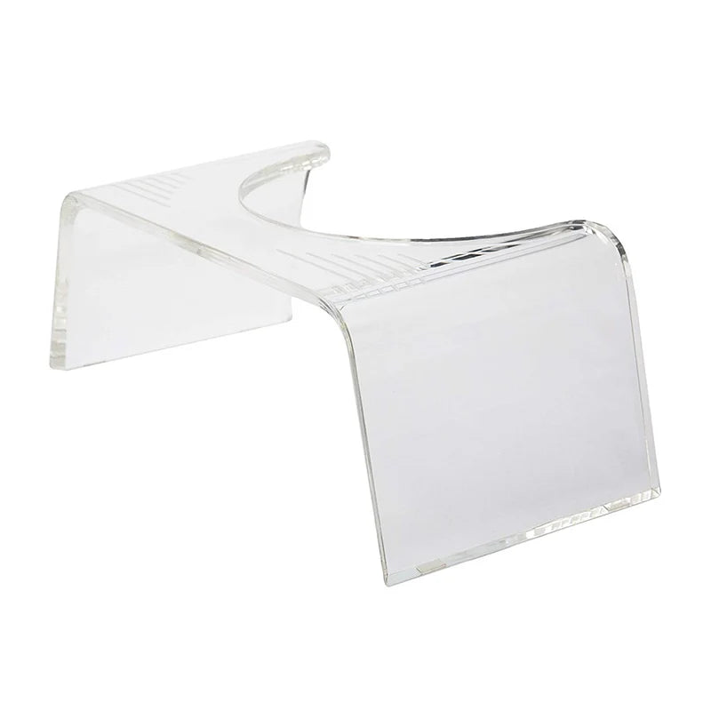 Acrylic Toilet Stool Potty Stool Clear Step Foot Toilet Stool Portable Seat for Women Men