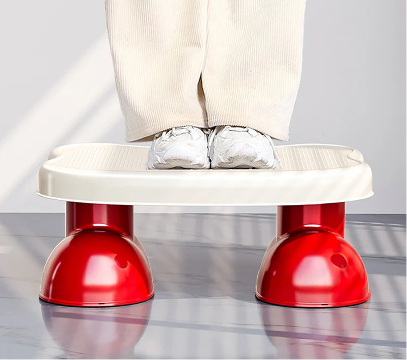 Strong Load-Bearing Bathroom Plastic Footstool Cute Plastic Foot Stool Durable Cartoon Household Toilet Foot Stool