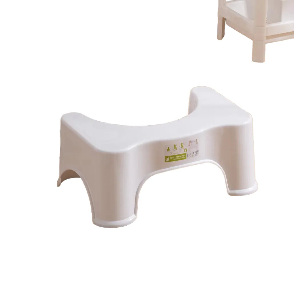 Modern Plastic Toilet Stool Squatting Ottoman Fits All Toilets and Bathroom Squat Potty Removable PP Seat for Outdoor Use